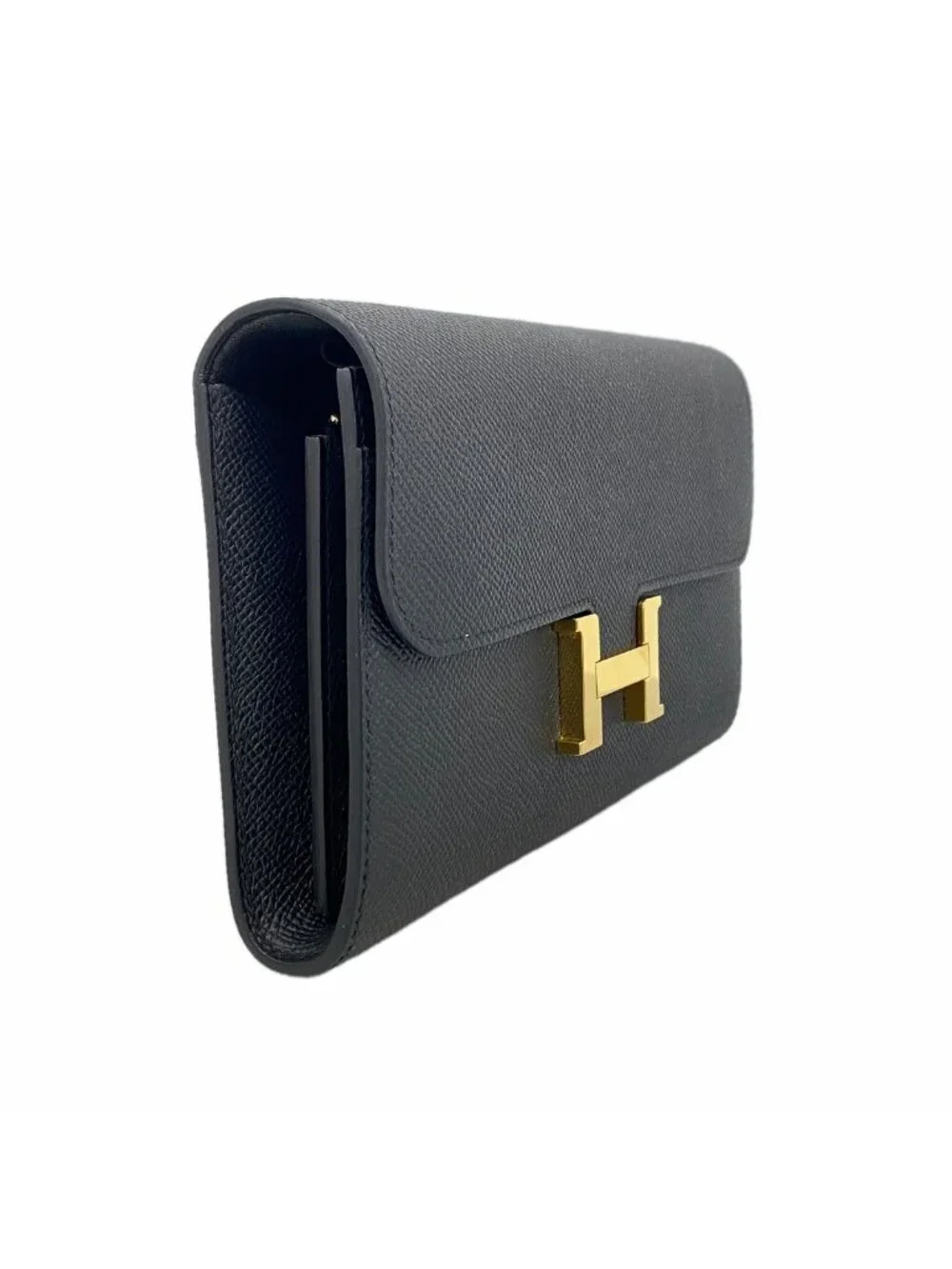 Hermes Wallet on Chain Constance to Go Veau Epsom Black Gold Shoulder Bag